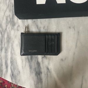 YSL Card Pouch - Black